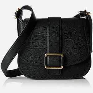 Michael Kors Women's Maxine Saddle Bag, Black